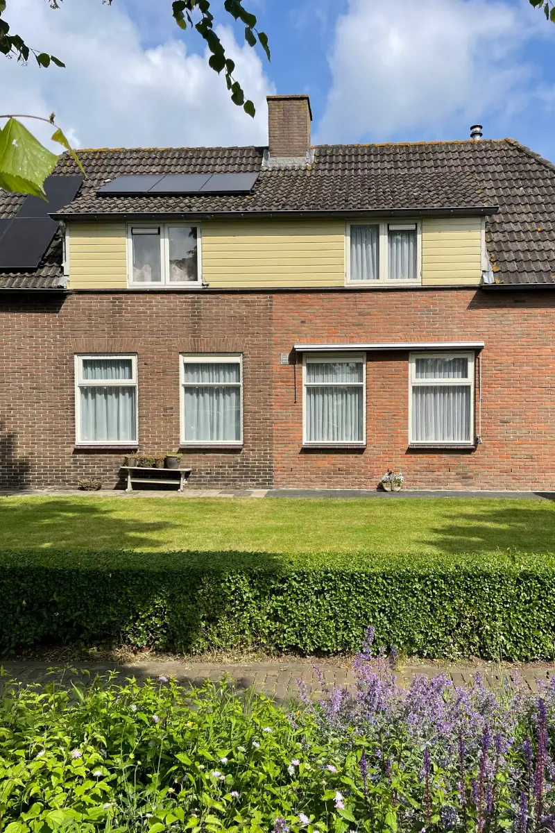 Vrijstaande woning gevelwerk